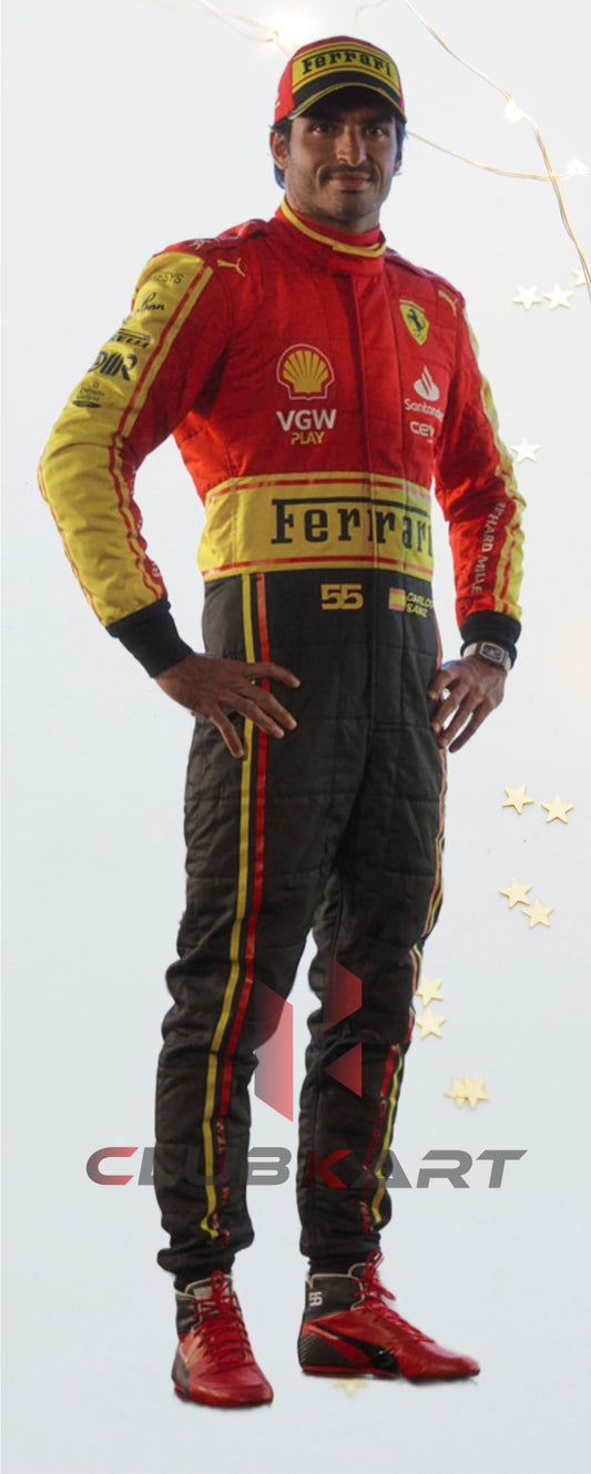 Carlos Sainz 2023 f1 go kart racing suit