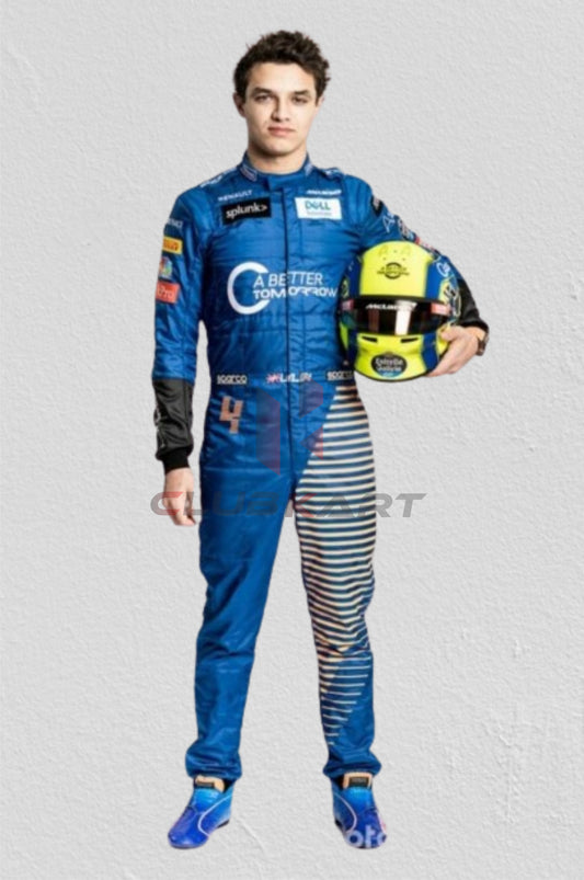 Lando Norris 2021 f1 go kart racing suit