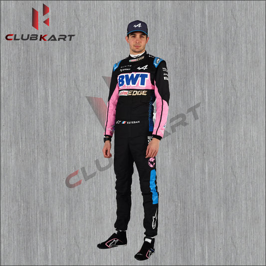 Esteban Ocon 2024 f1 go kart racing suit