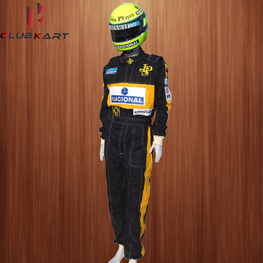 1985 f1 Racing Aryton Senna go kart suit