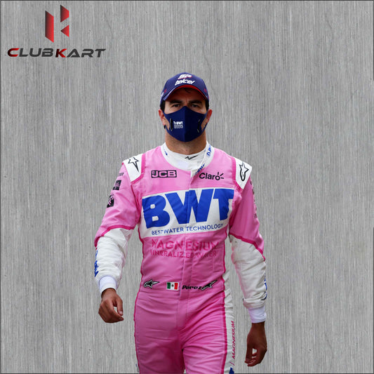 Sergio Perez 2020 f1 go kart racing suit