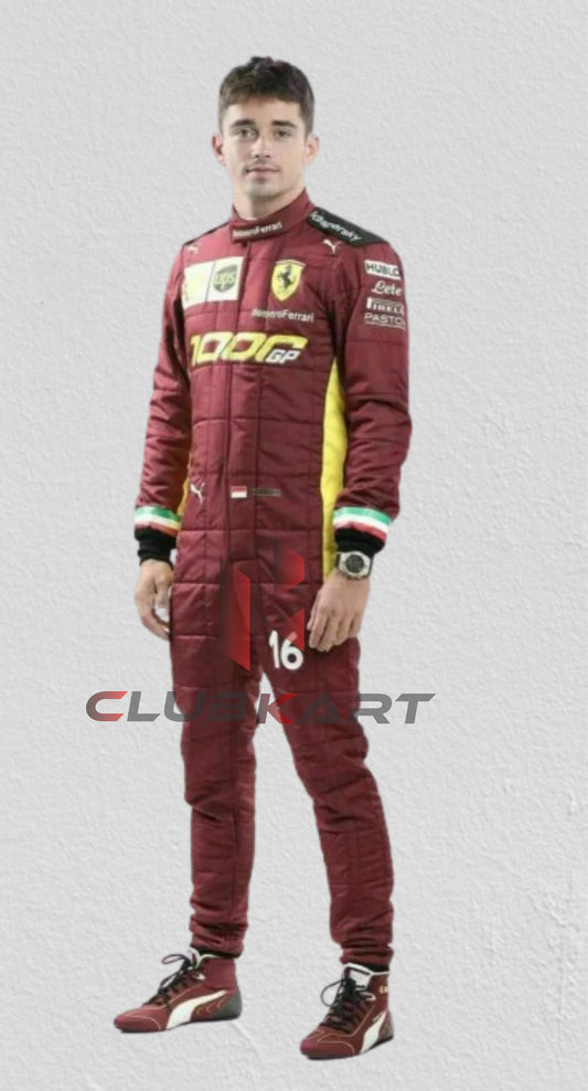 1000 GB Charles Leclerc f1 go kart racing suit