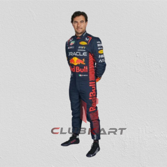 Sergio Perez 2023 f1 go kart racing suit