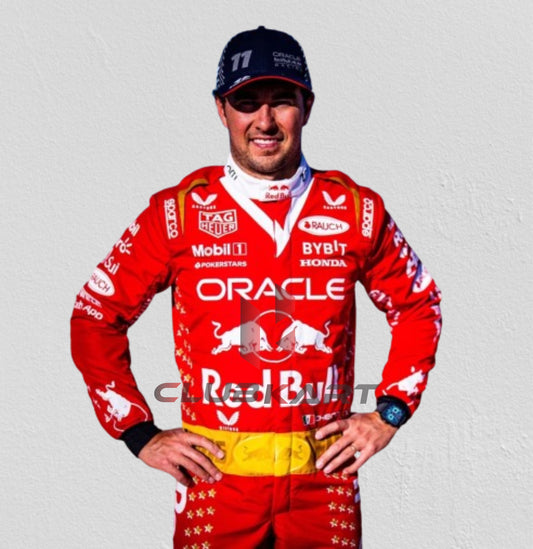 Las Vegas Sergio Perez 2023 f1 go kart racing suit