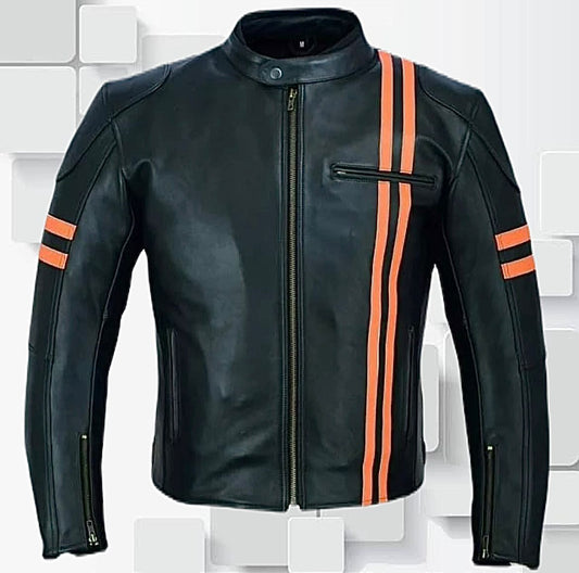 Natrule Colour Leather Jacket for Men